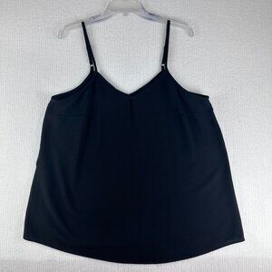 Torrid Black Textured Swing Cami with Adjustable Straps sz 1